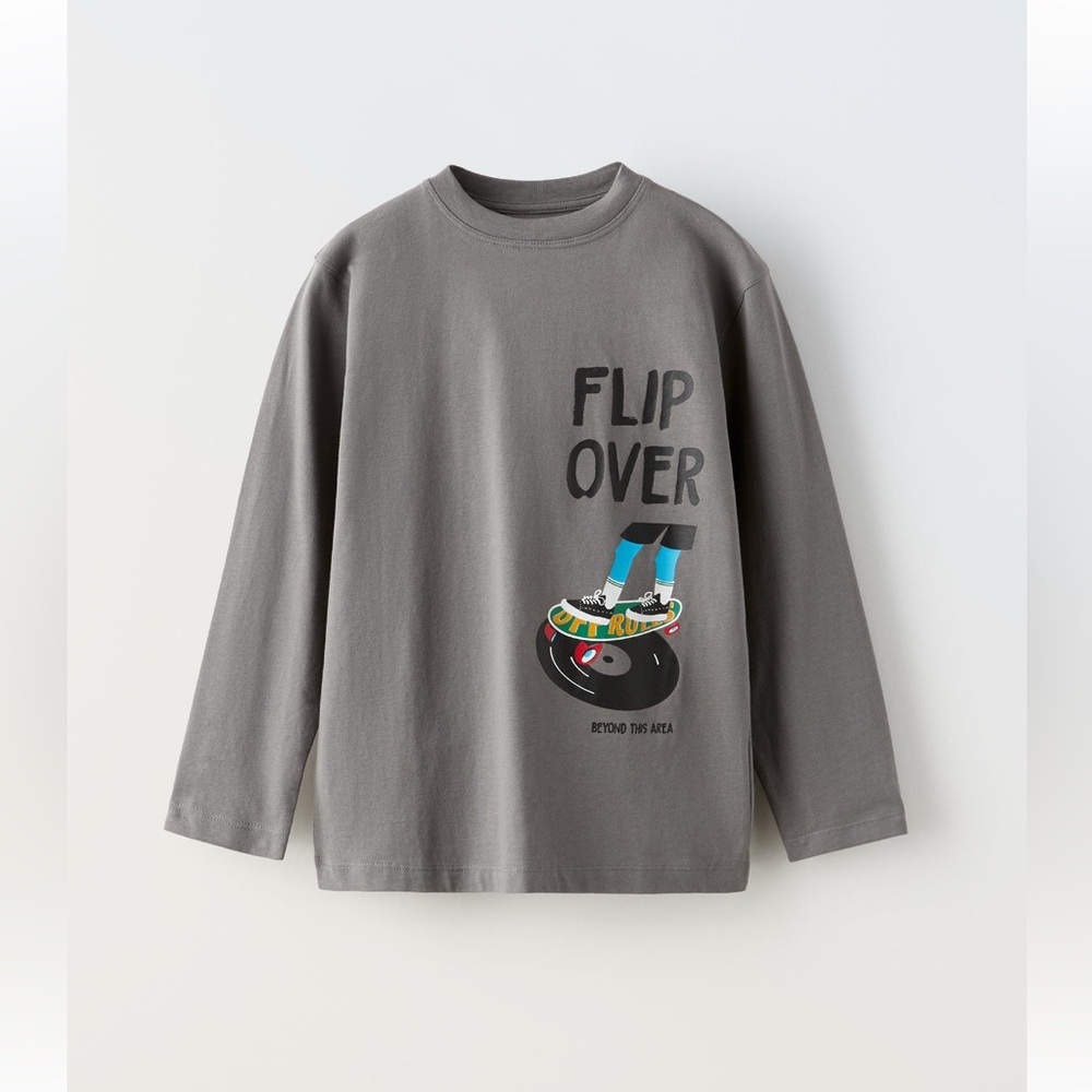 Zara “Flip Over” T-Shirt Size 8-9